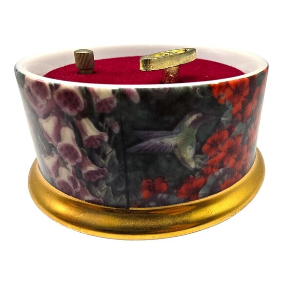 Rufous Hummingbird Music Box 1994 Lena Liu Ardleigh-Elliott Beethoven Ode to Joy - Picture 11 of 13